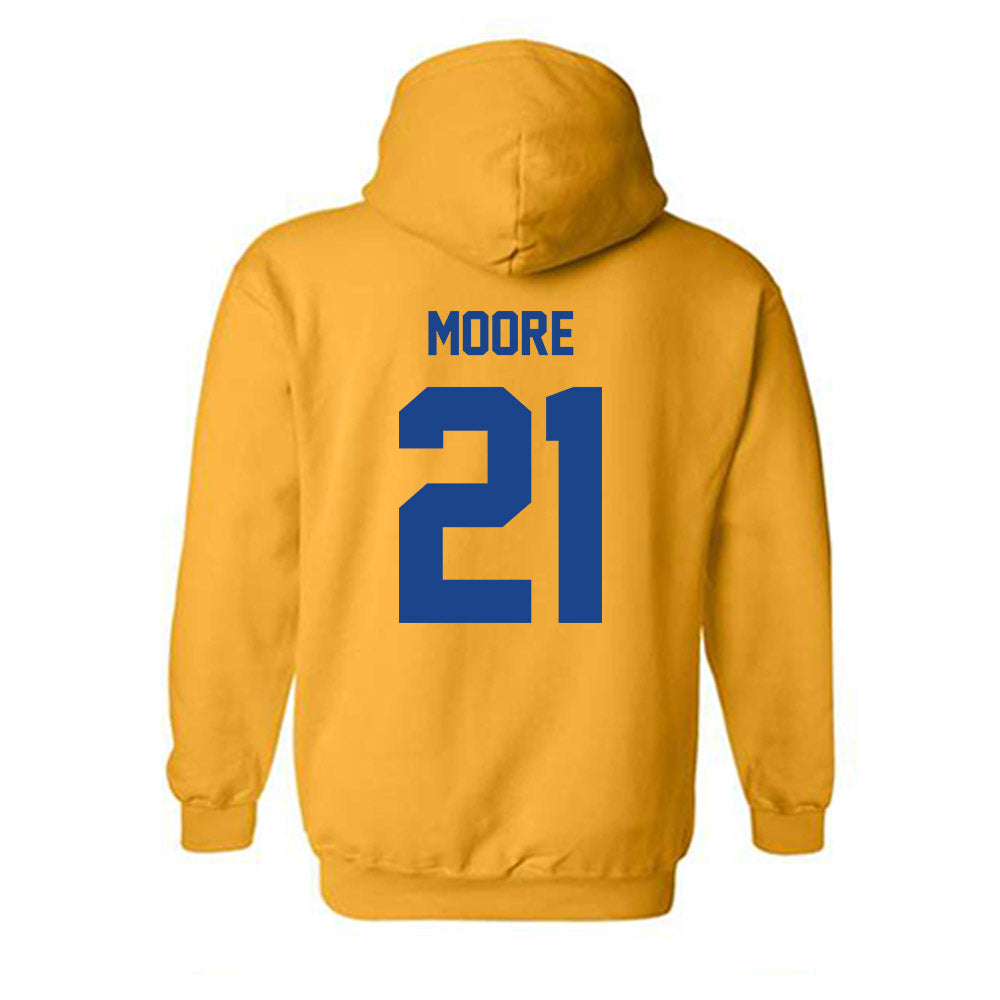 Pittsburgh - NCAA Men's Basketball : Macari Moore - Classic Shersey Hooded Sweatshirt-1