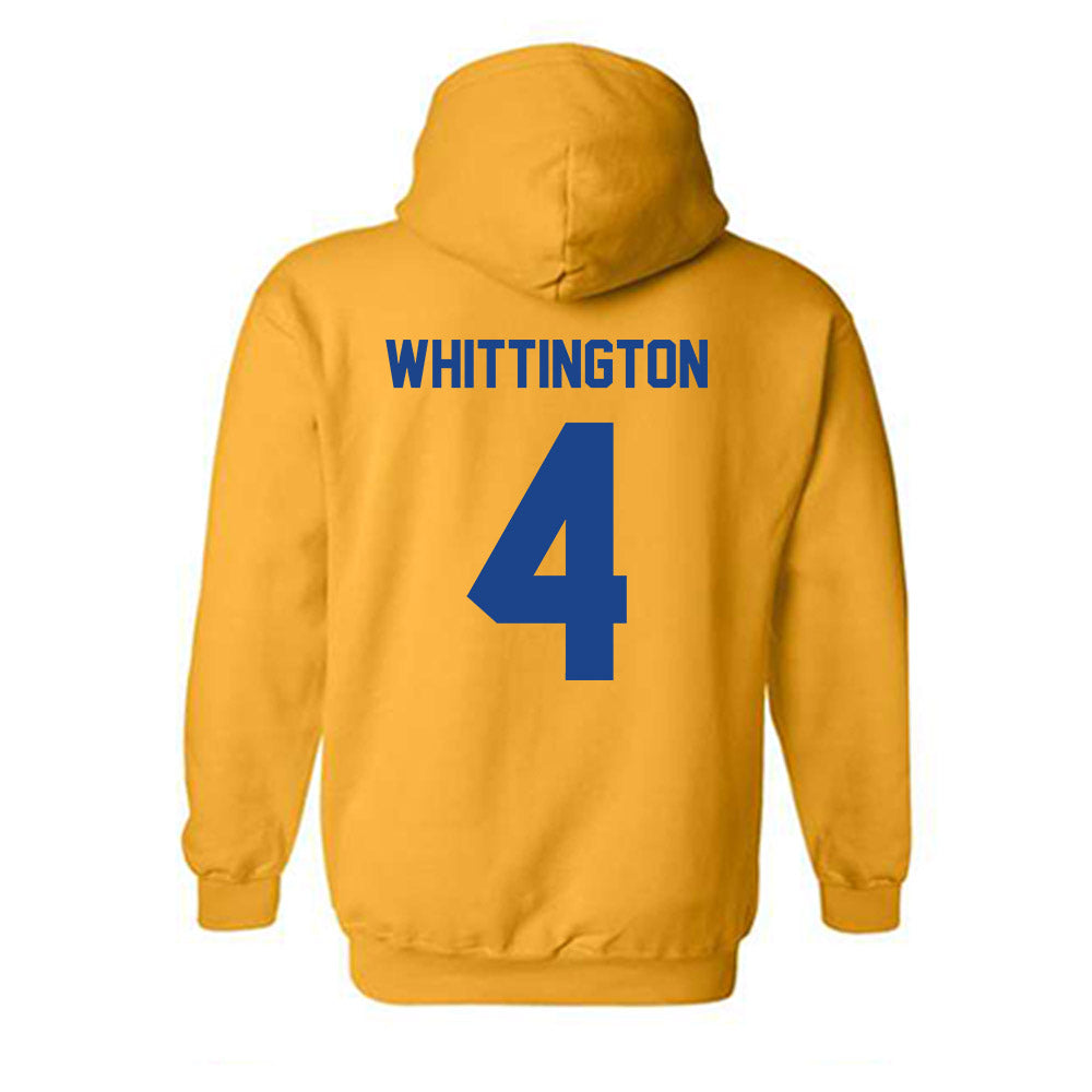 Pittsburgh - NCAA Football : Jahsear Whittington - Classic Shersey Hooded Sweatshirt-1