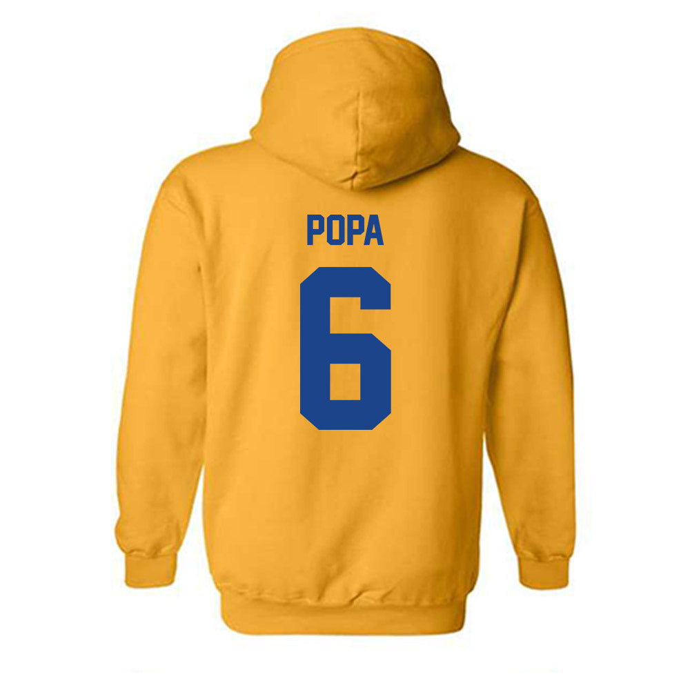 Pittsburgh - NCAA Baseball : Dom Popa - Hooded Sweatshirt Classic Fashion Shersey