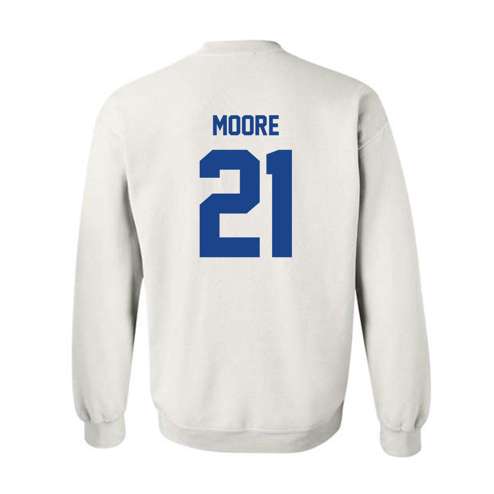 Pittsburgh - NCAA Men's Basketball : Macari Moore - Classic Fashion Shersey Crewneck Sweatshirt-1