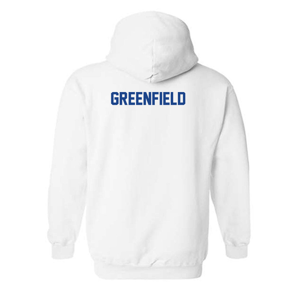 Pittsburgh - NCAA Men's Track & Field : Corey Greenfield - Classic Fashion Shersey Hooded Sweatshirt-1