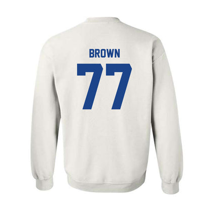 Pittsburgh - NCAA Football : Jackson Brown - Crewneck Sweatshirt Classic Fashion Shersey