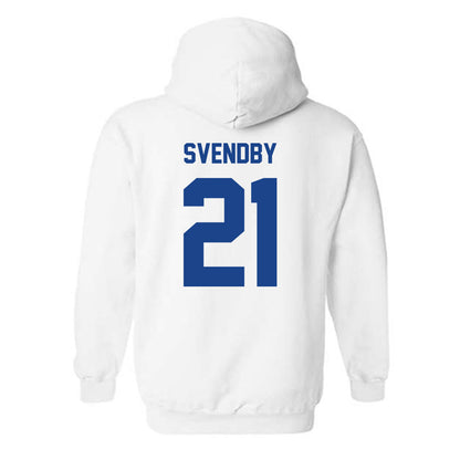 Pittsburgh - NCAA Men's Soccer : Casper Svendby - Classic Fashion Shersey Hooded Sweatshirt-1
