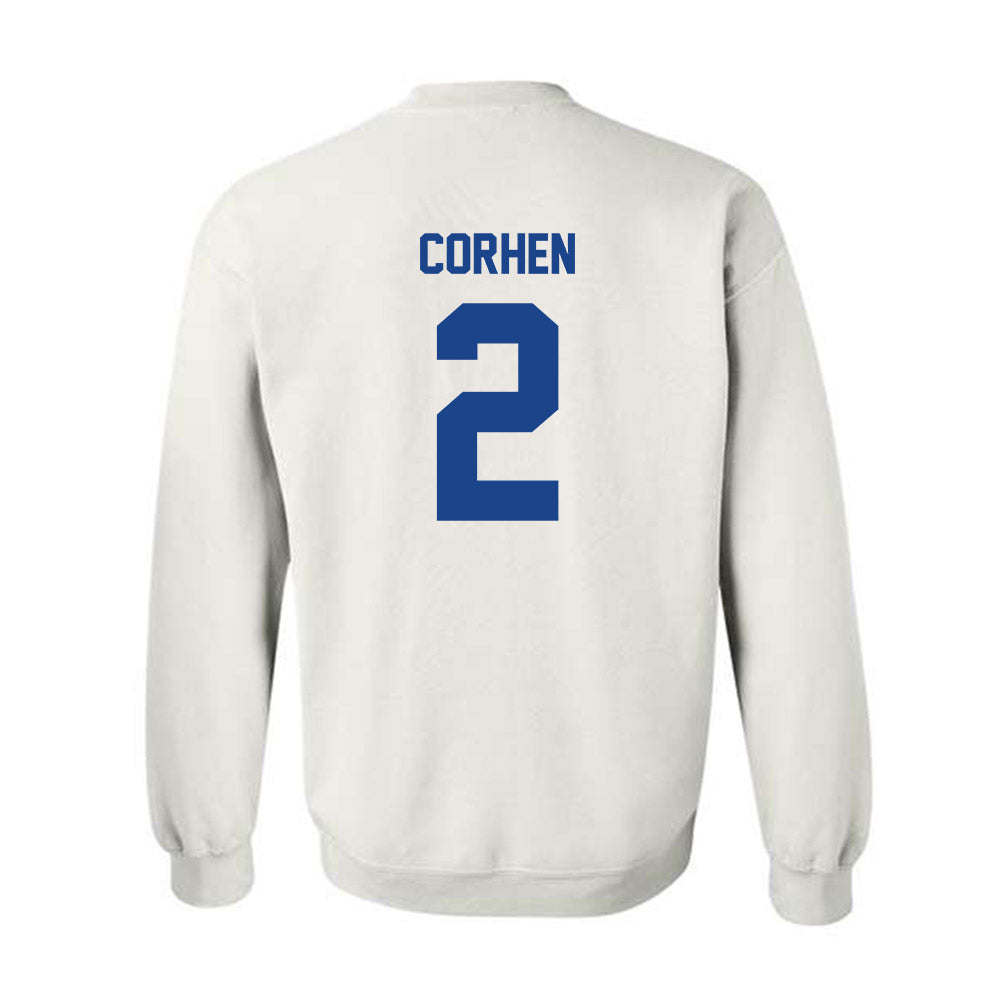 Pittsburgh - NCAA Men's Basketball : Cam Corhen - Classic Fashion Shersey Crewneck Sweatshirt-1