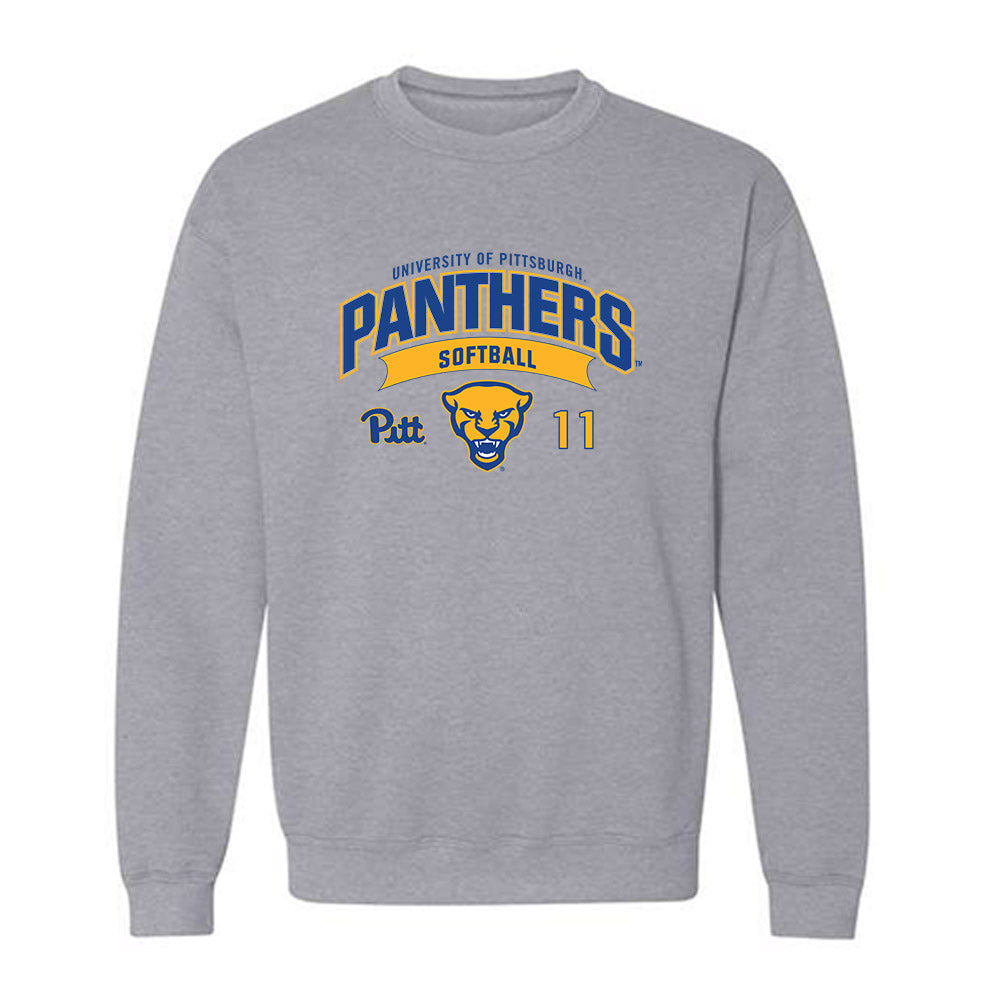 Pittsburgh - NCAA Softball : Amelia Thornton - Classic Fashion Shersey Crewneck Sweatshirt-0