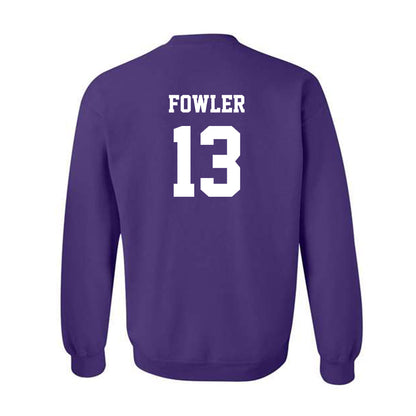 JMU - NCAA Men's Basketball : Preston Fowler - Classic Shersey Crewneck Sweatshirt-1