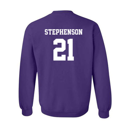 JMU - NCAA Women's Basketball : Zakiya Stephenson - Classic Shersey Crewneck Sweatshirt-1