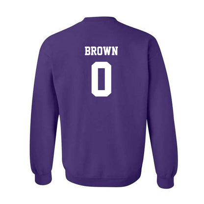 JMU - NCAA Men's Basketball : Christian Brown - Classic Shersey Crewneck Sweatshirt-1