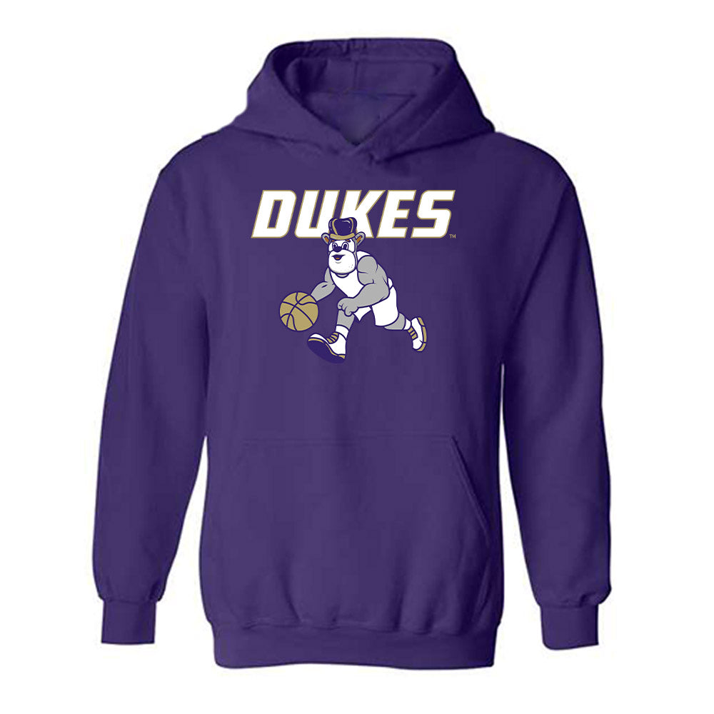 JMU - NCAA Women's Basketball : Zakiya Stephenson - Classic Shersey Hooded Sweatshirt-0