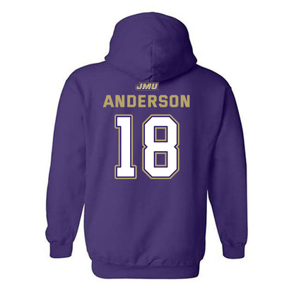 JMU - NCAA Baseball : Jack Anderson - Hooded Sweatshirt-1