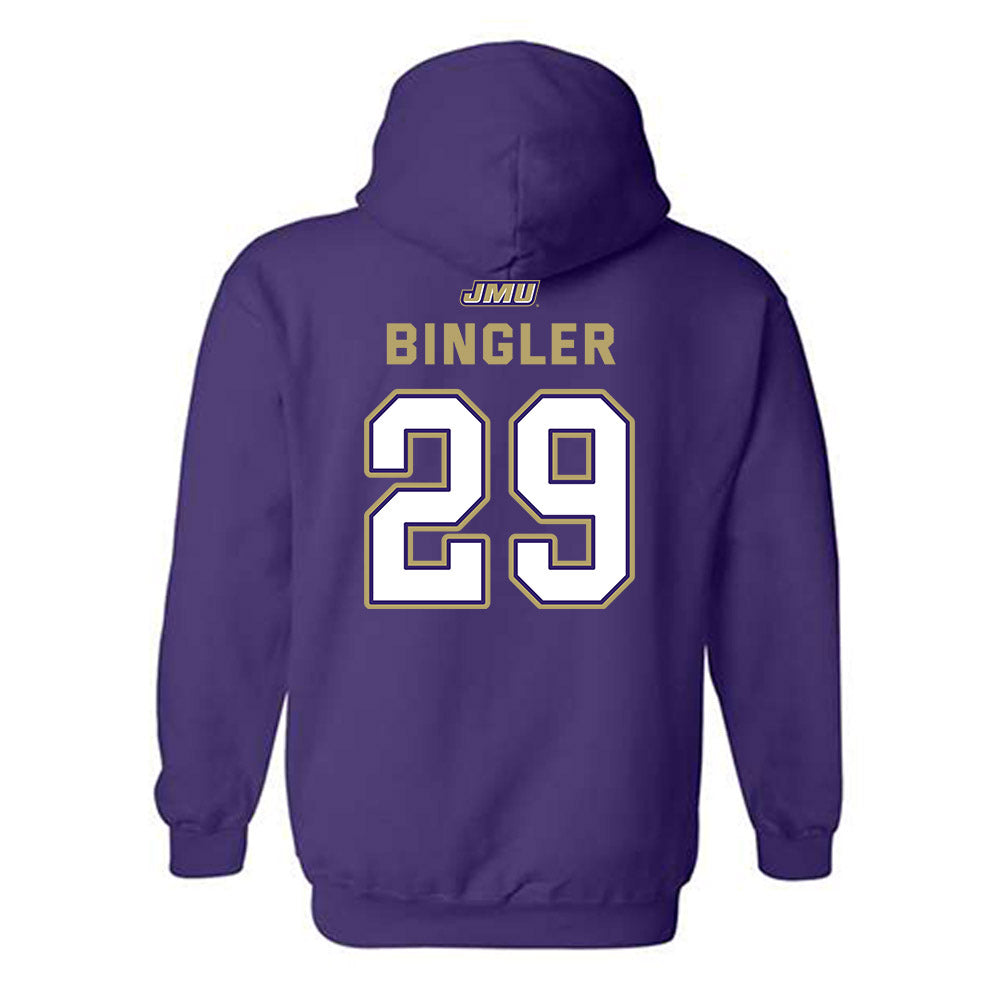 JMU - NCAA Baseball : Alex Bingler - Hooded Sweatshirt-1