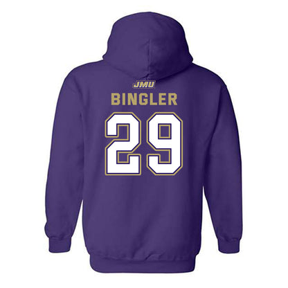 JMU - NCAA Baseball : Alex Bingler - Hooded Sweatshirt-1