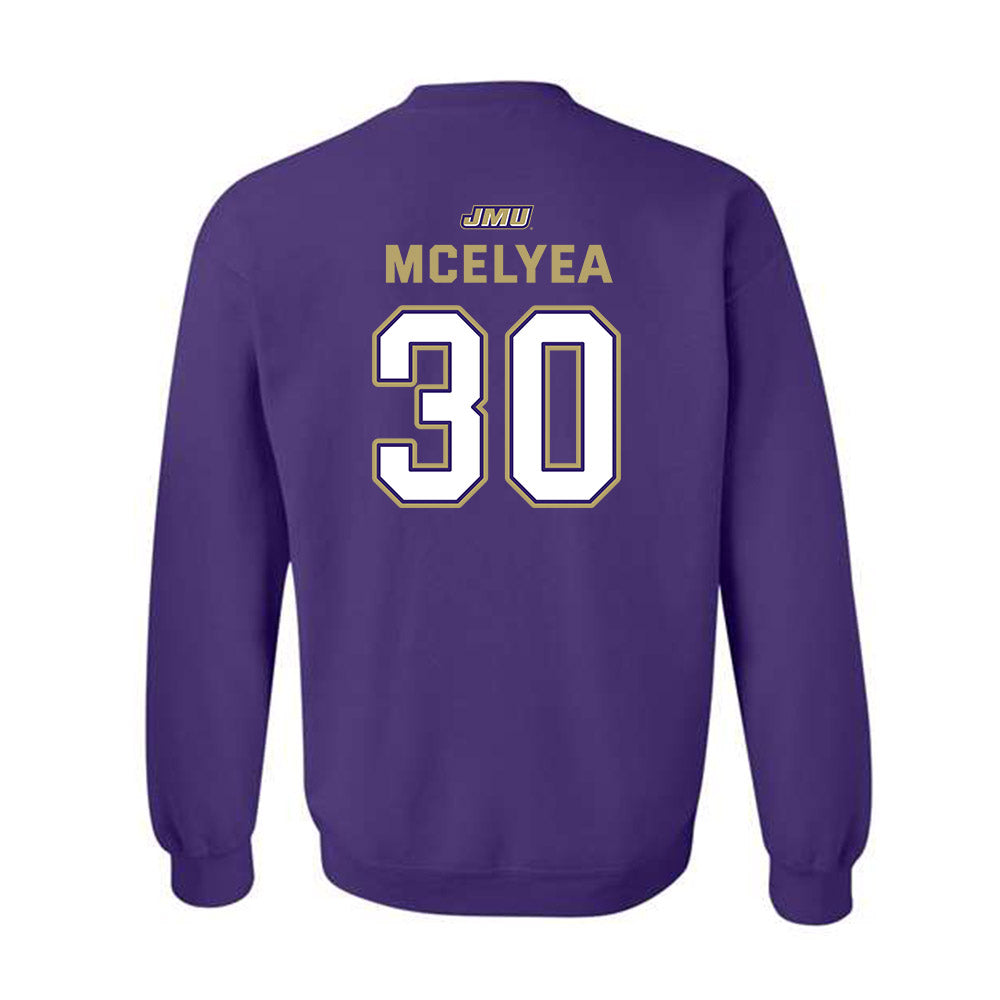 JMU - NCAA Baseball : Blake Mcelyea - Crewneck Sweatshirt-1