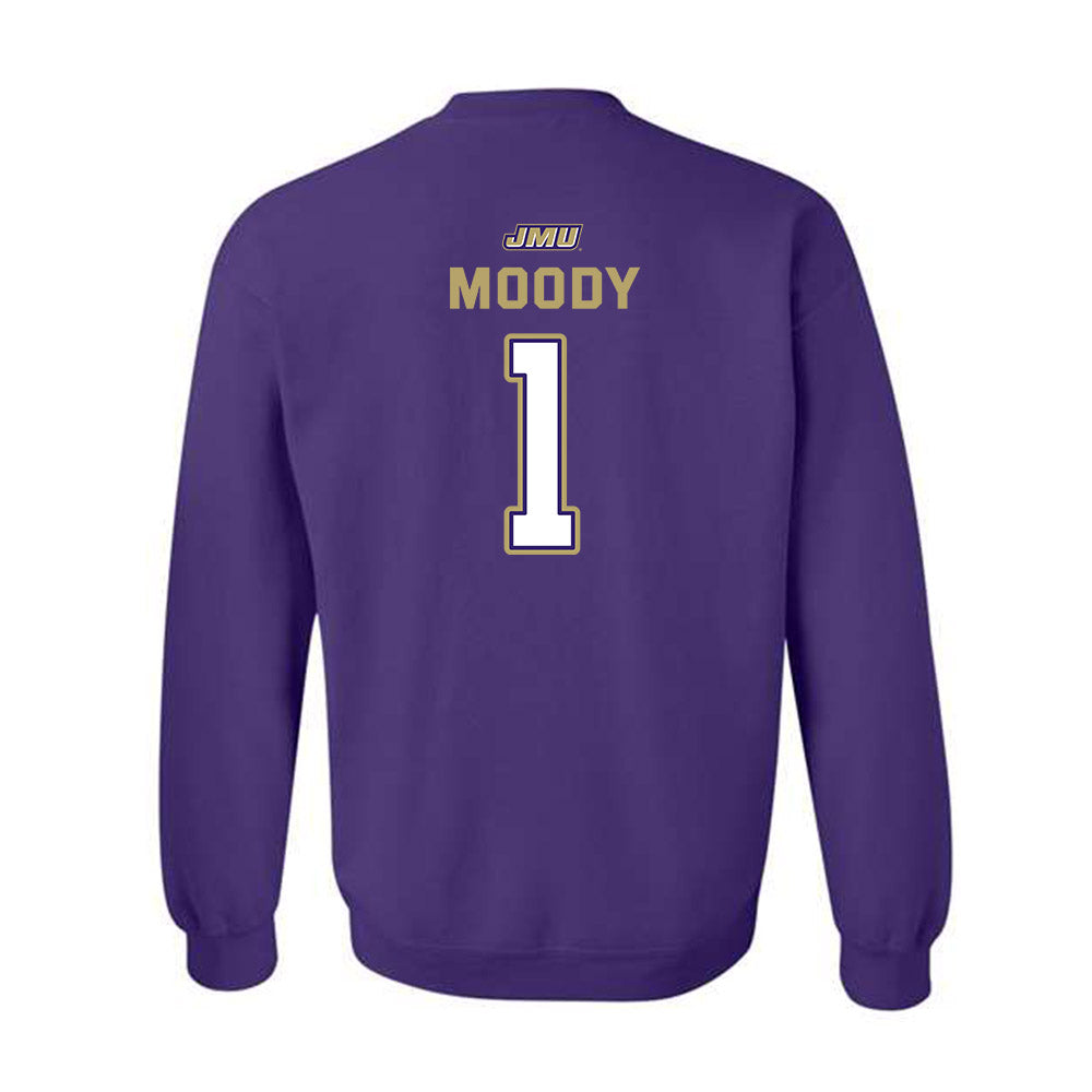 JMU - NCAA Baseball : Reece Moody - Crewneck Sweatshirt-1