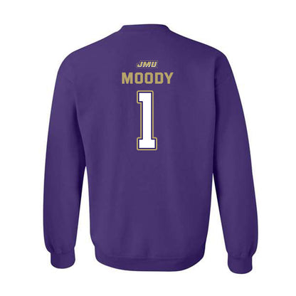 JMU - NCAA Baseball : Reece Moody - Crewneck Sweatshirt-1