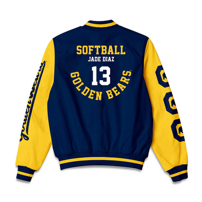 UC Berkeley - NCAA Softball : Jade Diaz - Bomber Jacket-1