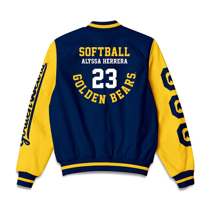 UC Berkeley - NCAA Softball : Alyssa Herrera - Bomber Jacket-1