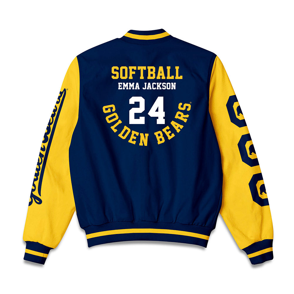 UC Berkeley - NCAA Softball : Emma Jackson - Bomber Jacket-1