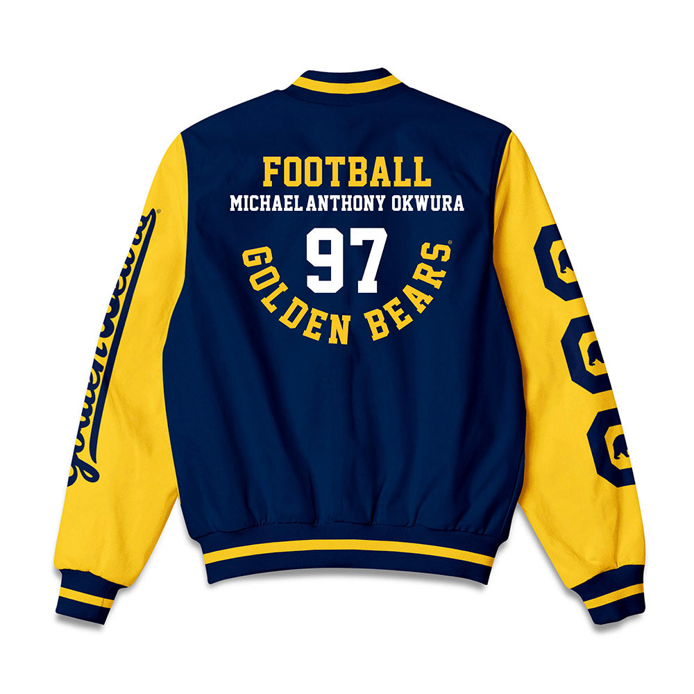 UC Berkeley - NCAA Football : Michael-Anthony Okwura - Bomber Jacket-1