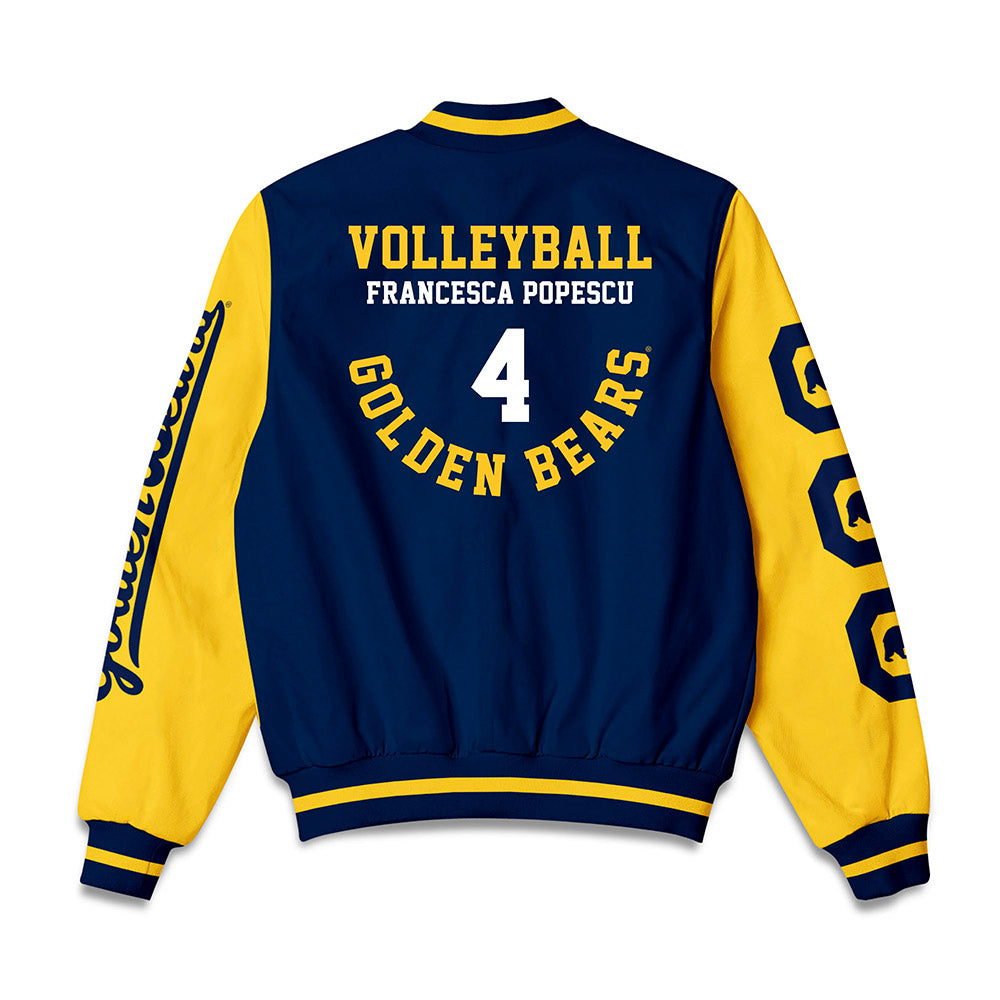 UC Berkeley - NCAA Women's Volleyball : Francesca Popescu - Bomber Jacket-1