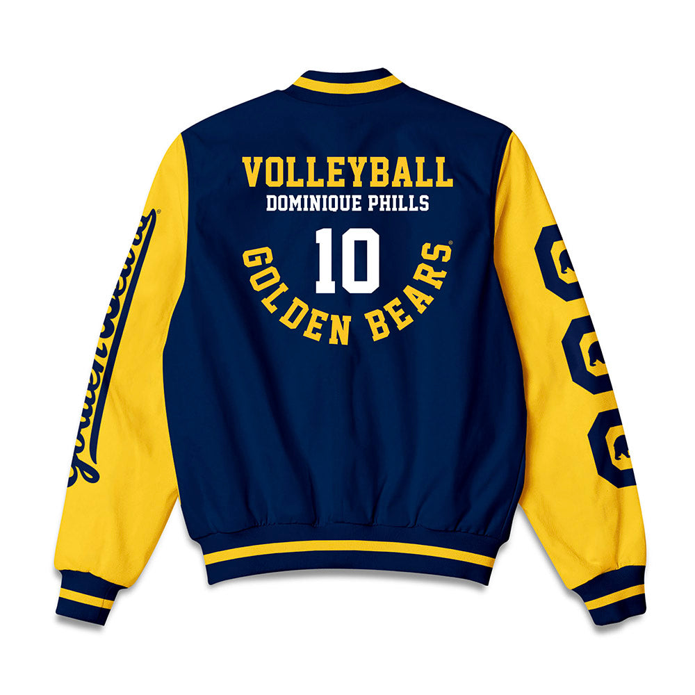 UC Berkeley - NCAA Women's Volleyball : Dominique Phills - Bomber Jacket-1