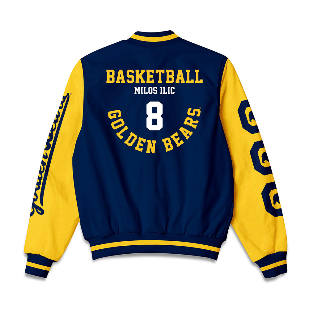 UC Berkeley - NCAA Men's Basketball : Milos Ilic - Bomber Jacket-1