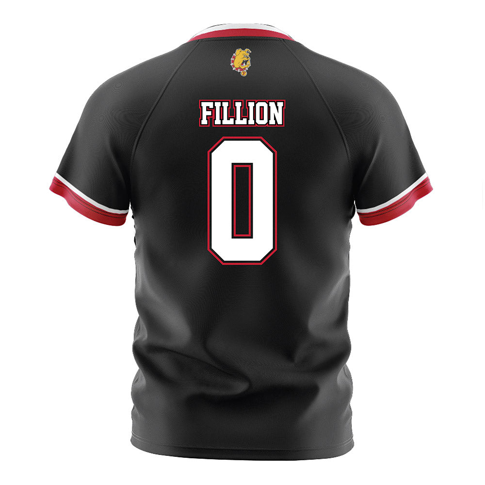 Ferris State - NCAA Women's Soccer : Morgan Fillion - Black Soccer Jersey-1