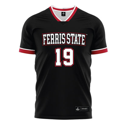 Ferris State - NCAA Women's Soccer : Allison McMahon - Black Soccer Jersey