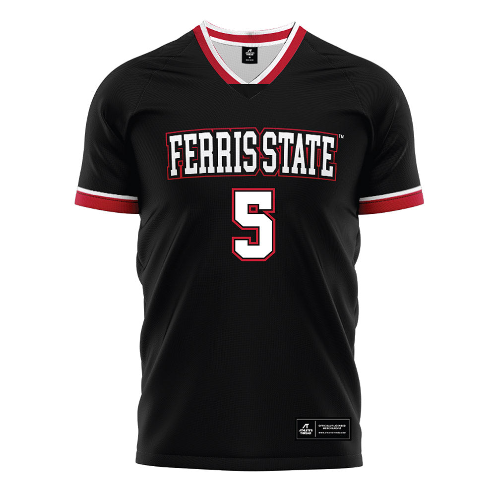 Ferris State - NCAA Women's Soccer : Reese Carmody - Black Soccer Jersey