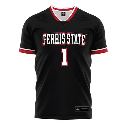 Ferris State - NCAA Women's Soccer : Korinne Ihrke - Black Soccer Jersey-0