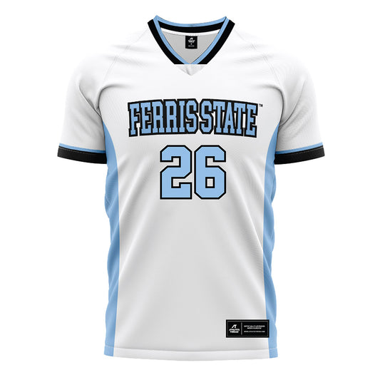 Ferris State - NCAA Women's Soccer : Isabella Baron - White Soccer Jersey-0