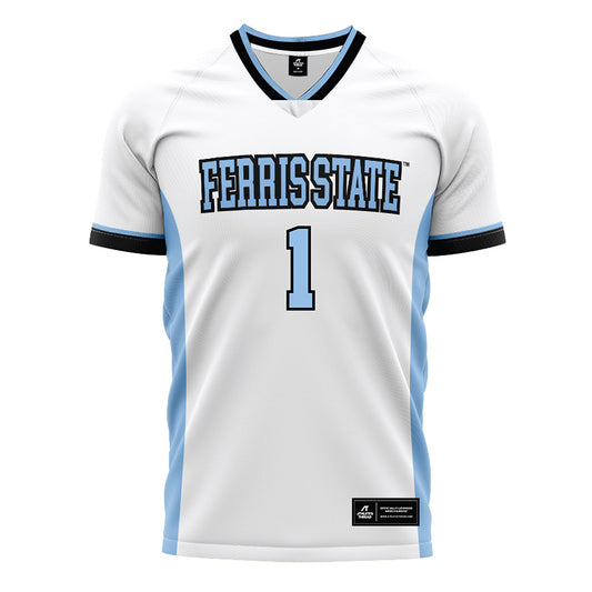 Ferris State - NCAA Women's Soccer : Korinne Ihrke - White Soccer Jersey-0