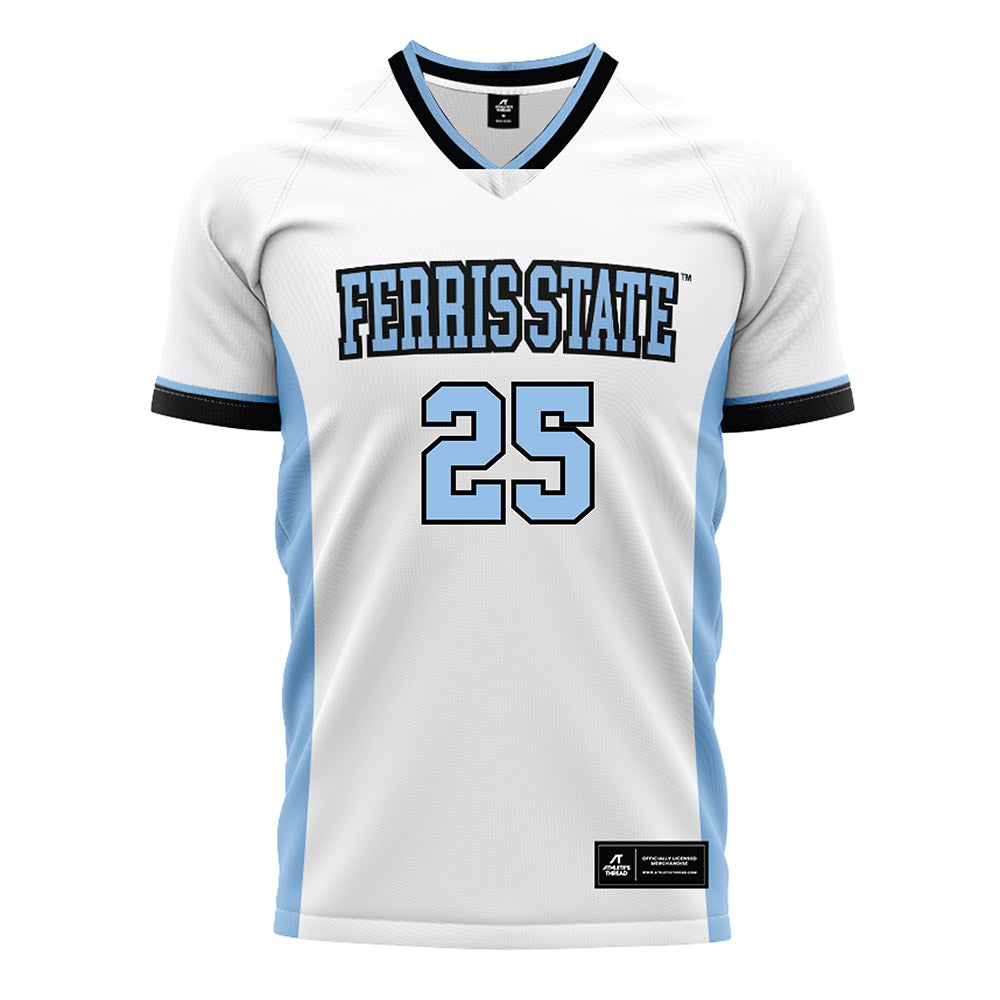 Ferris State - NCAA Women's Soccer : Cameron Tack - White Soccer Jersey-0