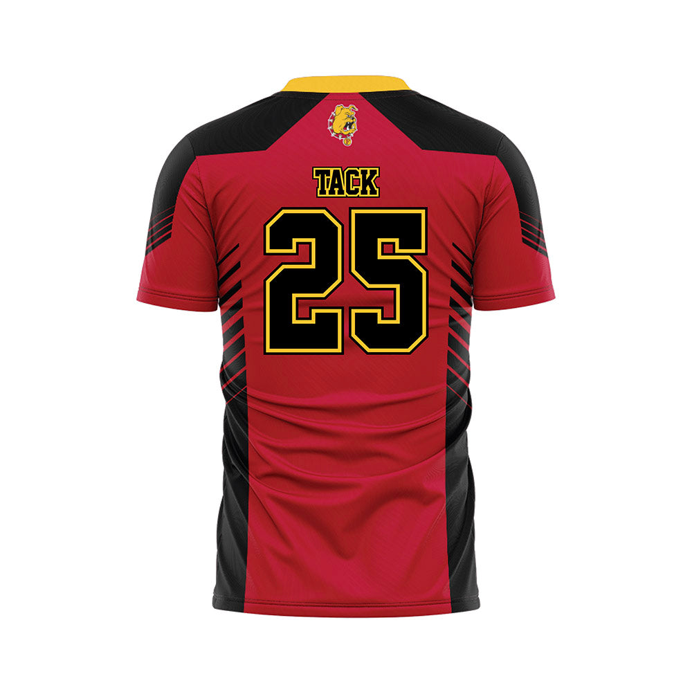 Ferris State - NCAA Women's Soccer : Cameron Tack - Red Soccer Jersey-1
