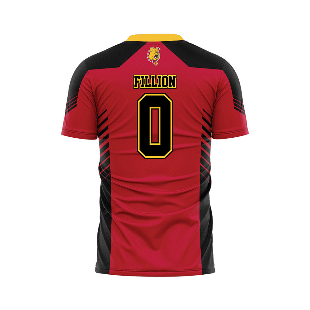 Ferris State - NCAA Women's Soccer : Morgan Fillion - Red Soccer Jersey-1