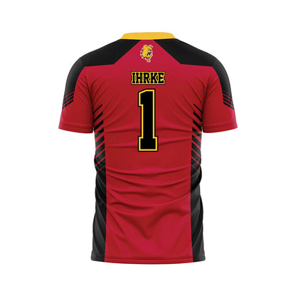 Ferris State - NCAA Women's Soccer : Korinne Ihrke - Red Soccer Jersey-1