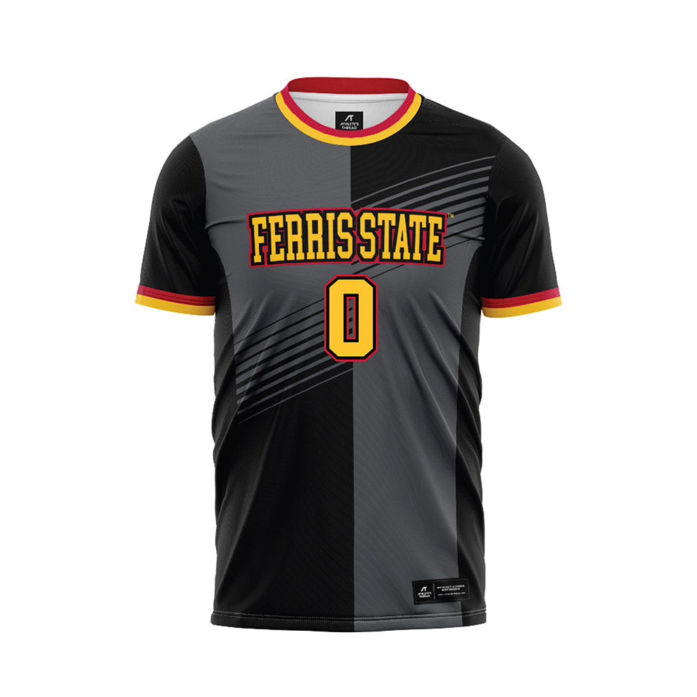 Ferris State - NCAA Women's Soccer : Lauren Kubacki - Black Soccer Jersey-0