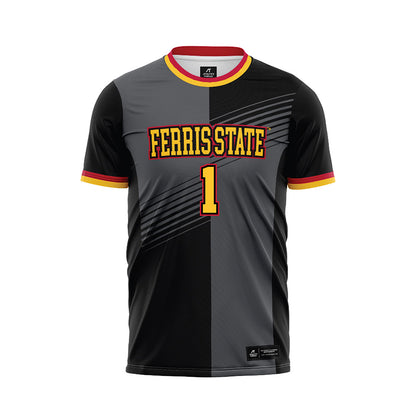 Ferris State - NCAA Women's Soccer : Korinne Ihrke - Black Soccer Jersey-0