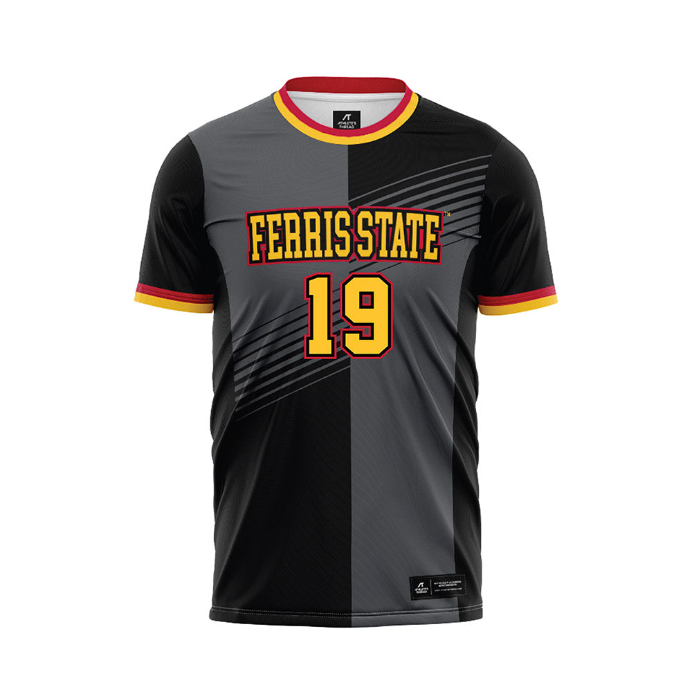 Ferris State - NCAA Women's Soccer : Allison McMahon - Black Soccer Jersey