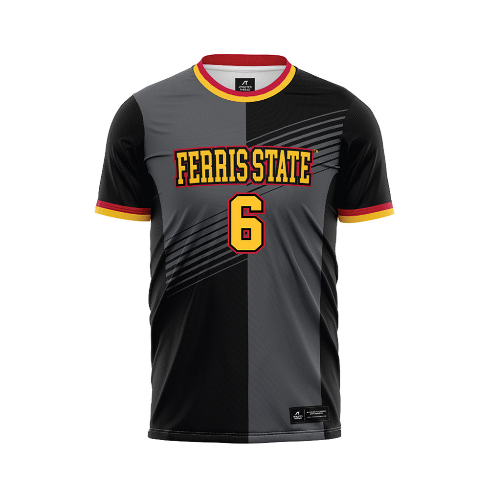 Ferris State - NCAA Women's Soccer : Haley Buckman - Black Soccer Jersey-0
