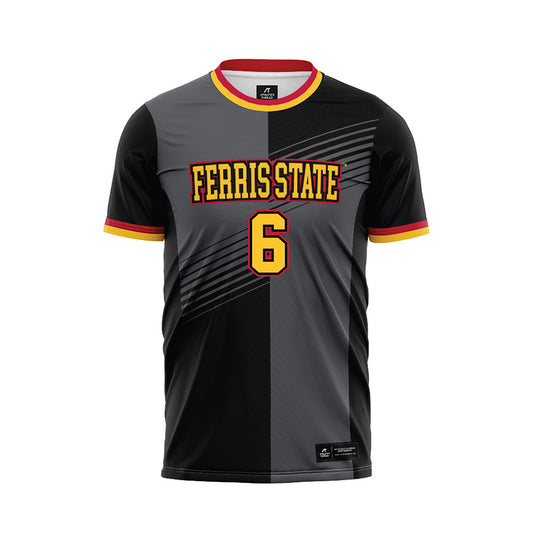 Ferris State - NCAA Women's Soccer : Haley Buckman - Black Soccer Jersey-0