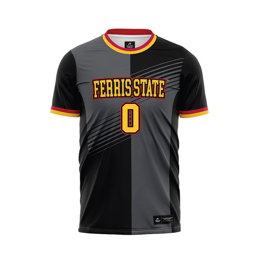 Ferris State - NCAA Women's Soccer : Morgan Fillion - Black Soccer Jersey-0