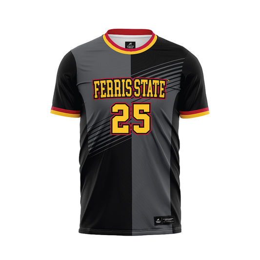 Ferris State - NCAA Women's Soccer : Cameron Tack - Black Soccer Jersey-0