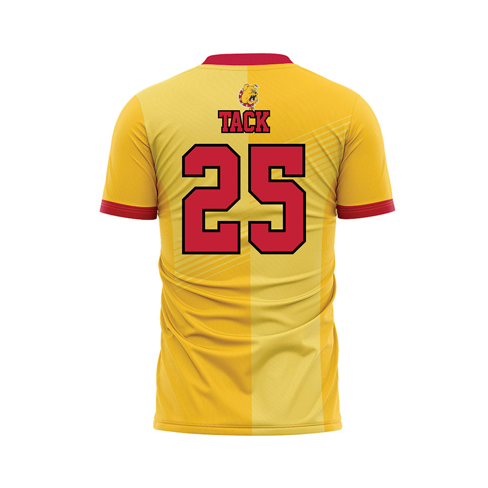Ferris State - NCAA Women's Soccer : Cameron Tack - Gold Soccer Jersey-1
