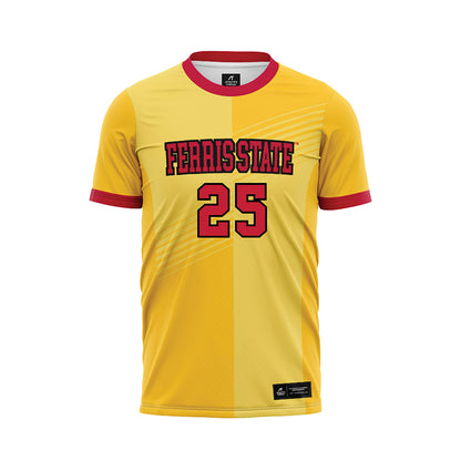 Ferris State - NCAA Women's Soccer : Cameron Tack - Gold Soccer Jersey-0