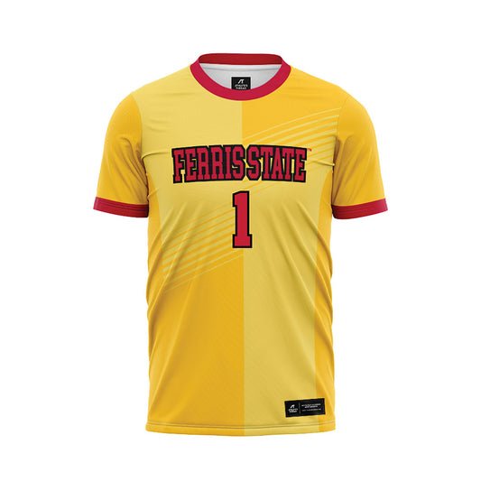 Ferris State - NCAA Women's Soccer : Korinne Ihrke - Gold Soccer Jersey-0