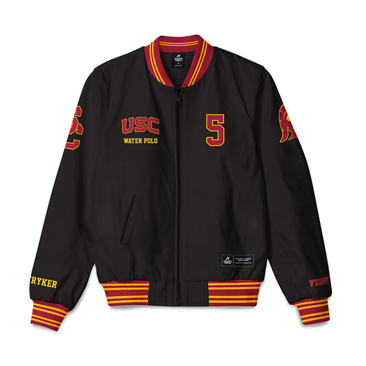 USC - NCAA Women's Water Polo : Ava Stryker - Bomber Jacket Jacket Bomber Jacket