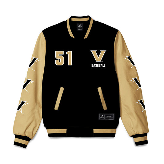 Vanderbilt - NCAA Baseball : Ryker Waite - Bomber Jacket-0