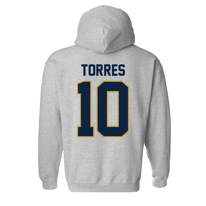 Notre Dame - NCAA Softball : Jillian Torres - Sports Shersey Hooded Sweatshirt-1