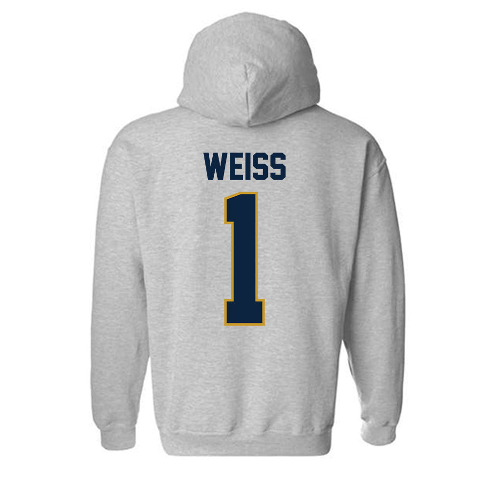 Notre Dame - NCAA Softball : Brianne Weiss - Sports Shersey Hooded Sweatshirt-1